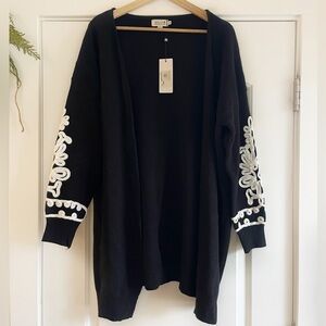 Molly Bracken Thick Open Front Knit Cardigan - L